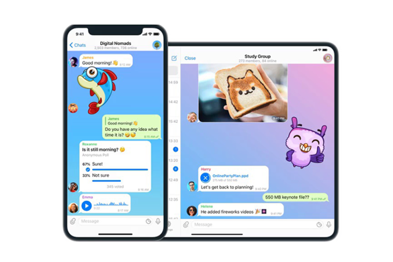 نسخة Telegram لـ iPhone/iPad